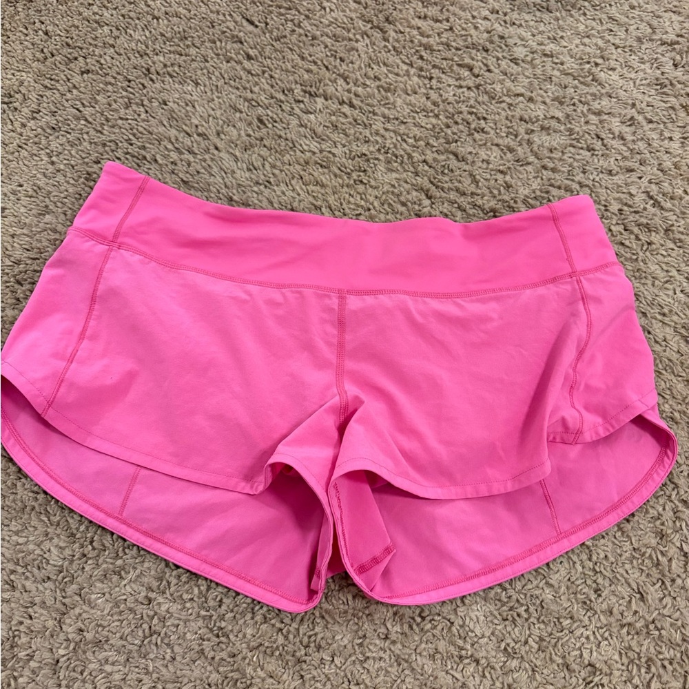 Lululemon Athletica Bright Pink Athletic Shorts